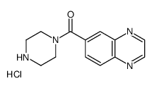哌嗪-1-基(喹喔啉-6-基)甲酮盐酸盐结构式
