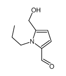 5-(hydroxymethyl)-1-propylpyrrole-2-carbaldehyde结构式