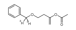 4-(phenylmethoxy-d2)but-1-en-2-yl acetate结构式