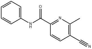 2-Pyridinecarboxamide, 5-cyano-6-methyl-N-phenyl-结构式