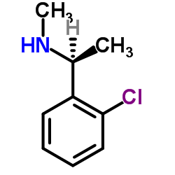 (S)-1-(2-氯苯基)-N-甲基乙烷-1-胺结构式