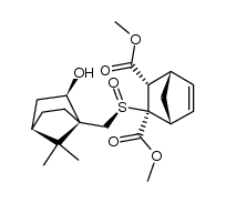 dimethyl (1R,2R,3S,4S)-2-((R)-(((1S,2R,4R)-2-hydroxy-7,7-dimethylbicyclo[2.2.1]heptan-1-yl)methyl)sulfinyl)bicyclo[2.2.1]hept-5-ene-2,3-dicarboxylate Structure