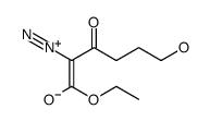 2-diazonio-1-ethoxy-6-hydroxy-1-oxohex-2-en-3-olate结构式