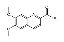 6,7-dimethoxy-quinoline-2-carboxylic acid结构式