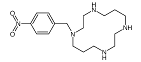1-[(4-nitrophenyl)methyl]-1,4,8,11-tetrazacyclotetradecane Structure
