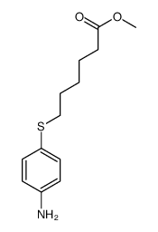 methyl 6-(4-aminophenyl)sulfanylhexanoate结构式