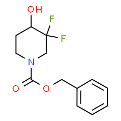 benzyl 3,3-difluoro-4-hydroxypiperidine-1-carboxylate Structure