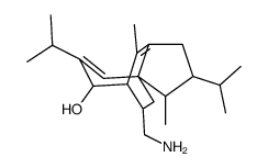 11-aminomethyl-2,6-dimethyl-3,9-diisopropyltricyclo(5.3.2.0)dodeca-5,9-dien-8-ol structure