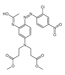 methyl N-[3-(acetylamino)-4-[(2-chloro-4-nitrophenyl)azo]phenyl]-N-(3-methoxy-3-oxopropyl)-beta-alaninate structure
