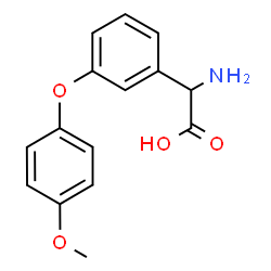 AMINO-[3-(4-METHOXY-PHENOXY)-PHENYL]-ACETIC ACID结构式