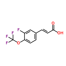 3-Fluoro-4-(trifluoromethoxy)cinnamic acid Structure