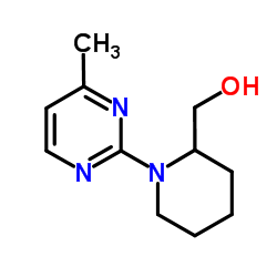 [1-(4-Methyl-2-pyrimidinyl)-2-piperidinyl]methanol Structure