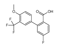 4-fluoro-2-[4-methoxy-3-(trifluoromethyl)phenyl]benzoic acid Structure