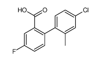 2-(4-chloro-2-methylphenyl)-5-fluorobenzoic acid结构式