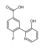 4-fluoro-3-(3-hydroxypyridin-2-yl)benzoic acid Structure