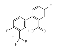 5-fluoro-2-[4-fluoro-3-(trifluoromethyl)phenyl]benzoic acid Structure