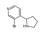 3-bromo-4-(pyrrolidin-2-yl)pyridine Structure
