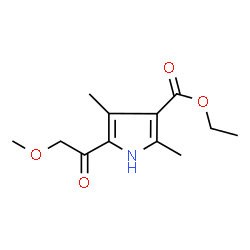 Ethyl 5-(methoxyacetyl)-2,4-dimethyl-1H-pyrrole-3-carboxylate结构式