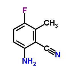 6-Amino-3-fluoro-2-methylbenzonitrile结构式