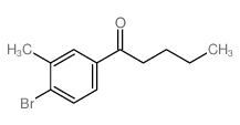 1-(4-Bromo-3-methylphenyl)pentan-1-one structure