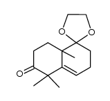 5',5',8'a-trimethyl-3',5',8',8'a-tetrahydro-spiro[1,3-dioxolane-2,1'(2'H)naphthalene]-6'(7'H)-one Structure