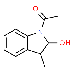 1-Acetyl-3-methylindolin-2-ol结构式