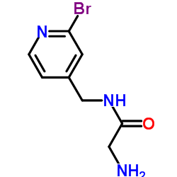 N-[(2-Bromo-4-pyridinyl)methyl]glycinamide Structure