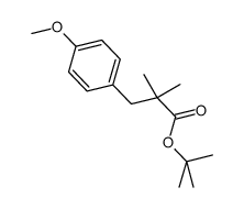 tert-butyl 3-(4-methoxyphenyl)-2,2-dimethylpropanoate结构式
