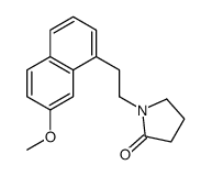 1-[2-(7-methoxynaphthalen-1-yl)ethyl]pyrrolidin-2-one结构式