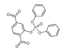 2,5-dinitrophenyl diphenylphosphate ester结构式