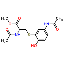 3-(N-ACETYL-L-CYSTEIN-S-YL) ACETAMINOPHEN, METHYL ESTER结构式