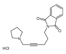 2-(6-pyrrolidin-1-ylhex-4-ynyl)isoindole-1,3-dione,hydrochloride结构式