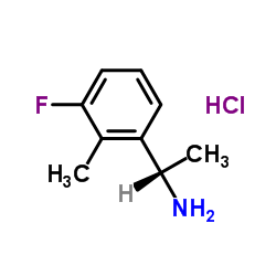 (1S)-1-(3-Fluoro-2-methylphenyl)ethanamine hydrochloride (1:1) Structure