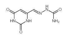 Hydrazinecarboxamide,2-[(1,2,3,6-tetrahydro-2,6-dioxo-4-pyrimidinyl)methylene]- structure