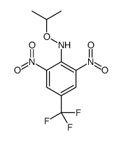 2,6-dinitro-N-propan-2-yloxy-4-(trifluoromethyl)aniline结构式