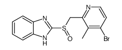 2-[(4-bromo-3-methylpyridin-2-yl)methylsulfinyl]-1H-benzimidazole结构式