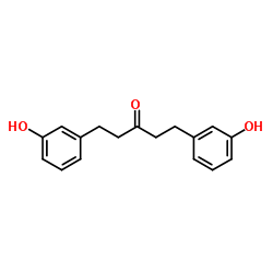 1,5-Bis(3-hydroxyphenyl)-3-pentanone结构式