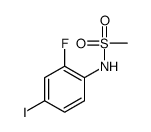 N-(2-fluoro-4-iodophenyl)methanesulfonamide结构式