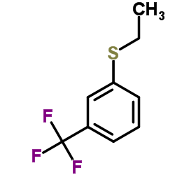 1-(Ethylsulfanyl)-3-(trifluoromethyl)benzene结构式