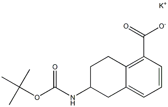 potassiuM 6-(tert-butoxycarbonylaMino)-5,6,7,8-tetrahydronaphthalene-1-carboxylate Structure