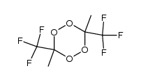 3,6-bis(trifluoromethyl)-3,6-dimethyl-1,2,4,5-tetraoxane结构式