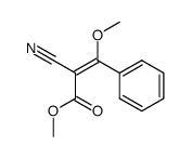 Methyl (E)-2-cyano-3-methoxy-3-phenylpropenoate Structure