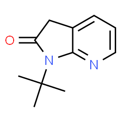 1-tert-butyl-1H,2H,3H-pyrrolo[2,3-b]pyridin-2-one structure