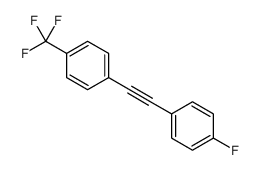 1-fluoro-4-[2-[4-(trifluoromethyl)phenyl]ethynyl]benzene结构式