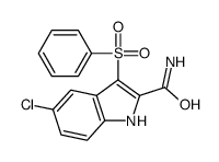 6-CHLORO-(PHENYLSULFONYL)-1H-INDOLE-3-CARBOXAMIDE picture