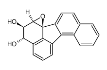 trans-4,5-dihydroxy-anti-6,6a-epoxy-4,5,6,6a-tetrahydrobenzo(j)fluoranthene Structure