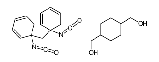 [4-(hydroxymethyl)cyclohexyl]methanol,5-isocyanato-5-[(1-isocyanatocyclohexa-2,4-dien-1-yl)methyl]cyclohexa-1,3-diene Structure