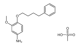 methanesulfonate,[3-methoxy-4-(4-phenylbutoxy)phenyl]azanium结构式