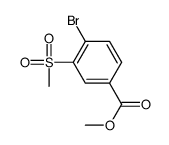 methyl 4-bromo-3-methylsulfonylbenzoate结构式