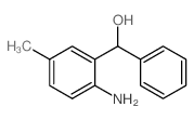 (2-氨基-5-甲基苯基)苯基甲醇结构式